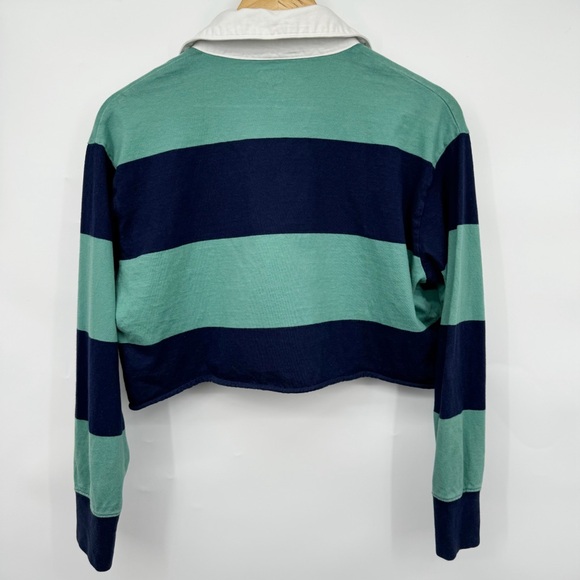 AE Striped Polo The Throwback Rugby Shirt Women’s S Polo Sporty Tennis Preppy - Picture 2 of 6